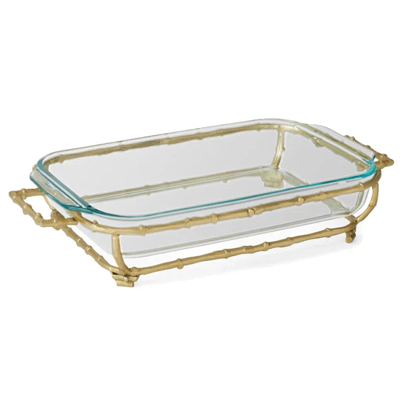 BMH - Gold Bamboo Casserole Large