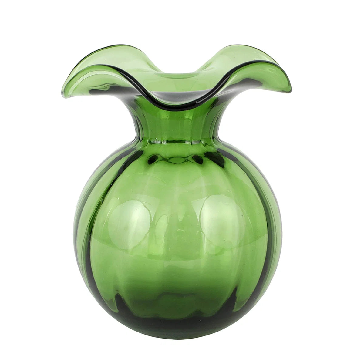 BMH - Vietri Hibiscus Vase Dark Green, M