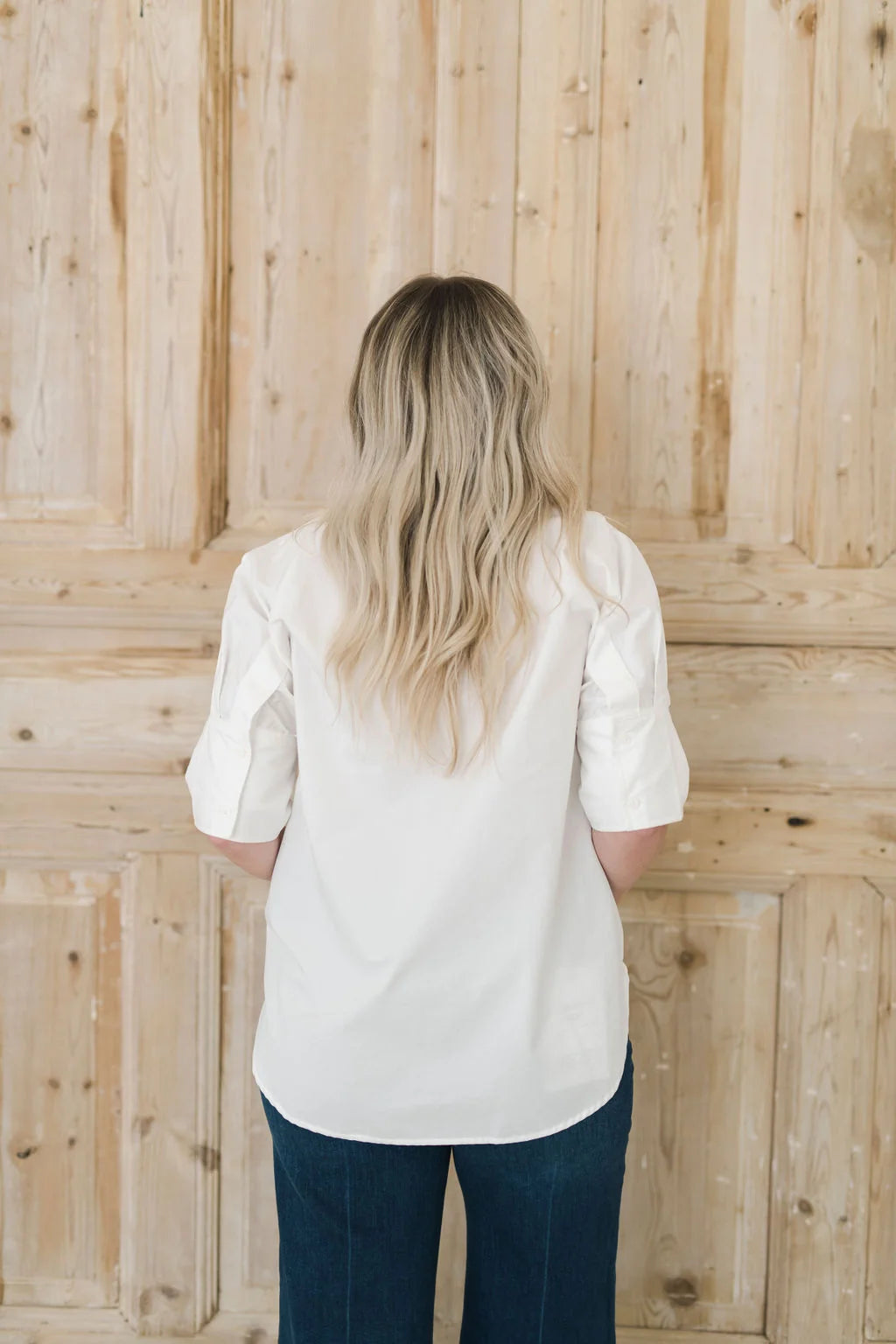 The Charlie - White Pullover Cotton Top