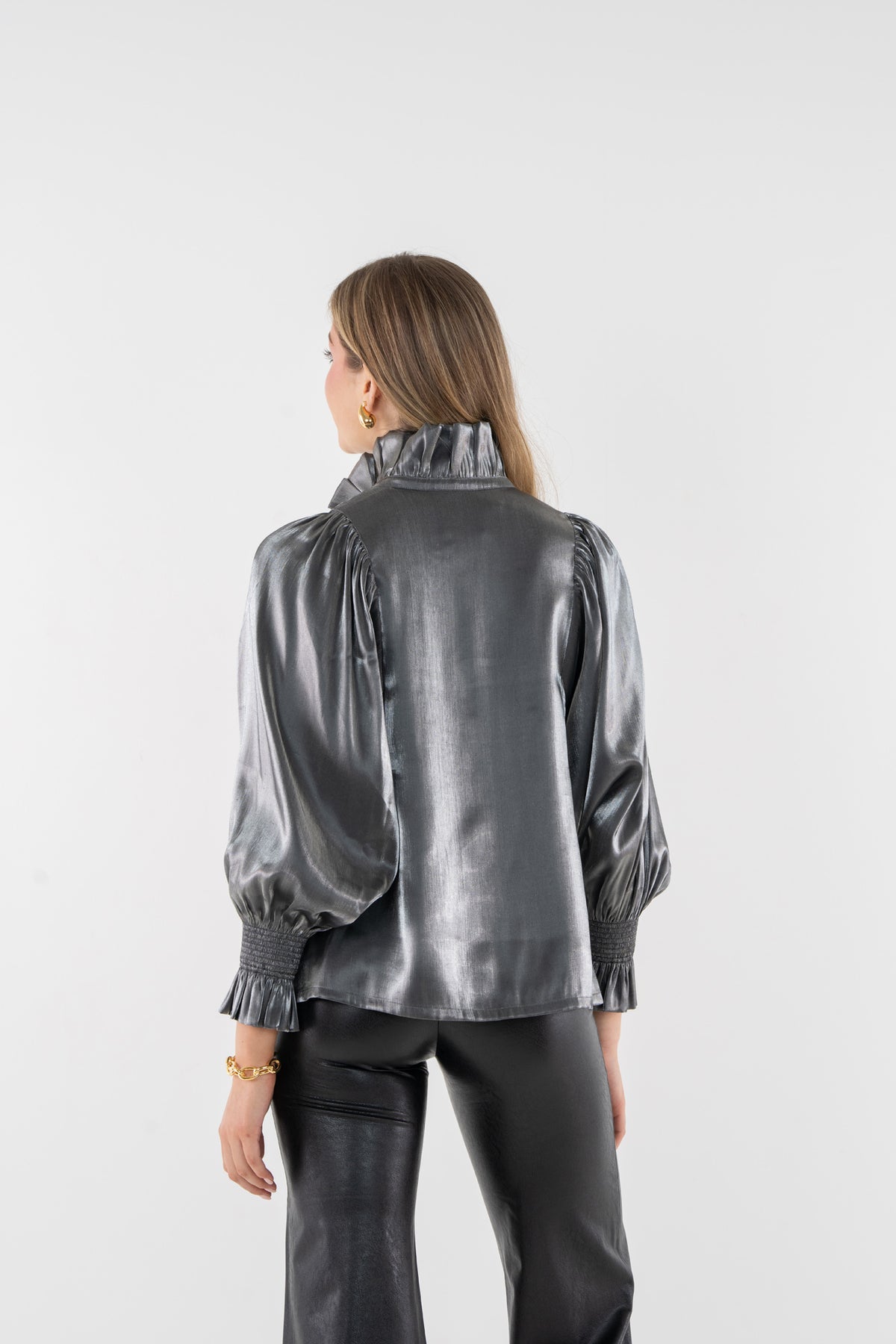 Charlotte Top - Metallic Rayon