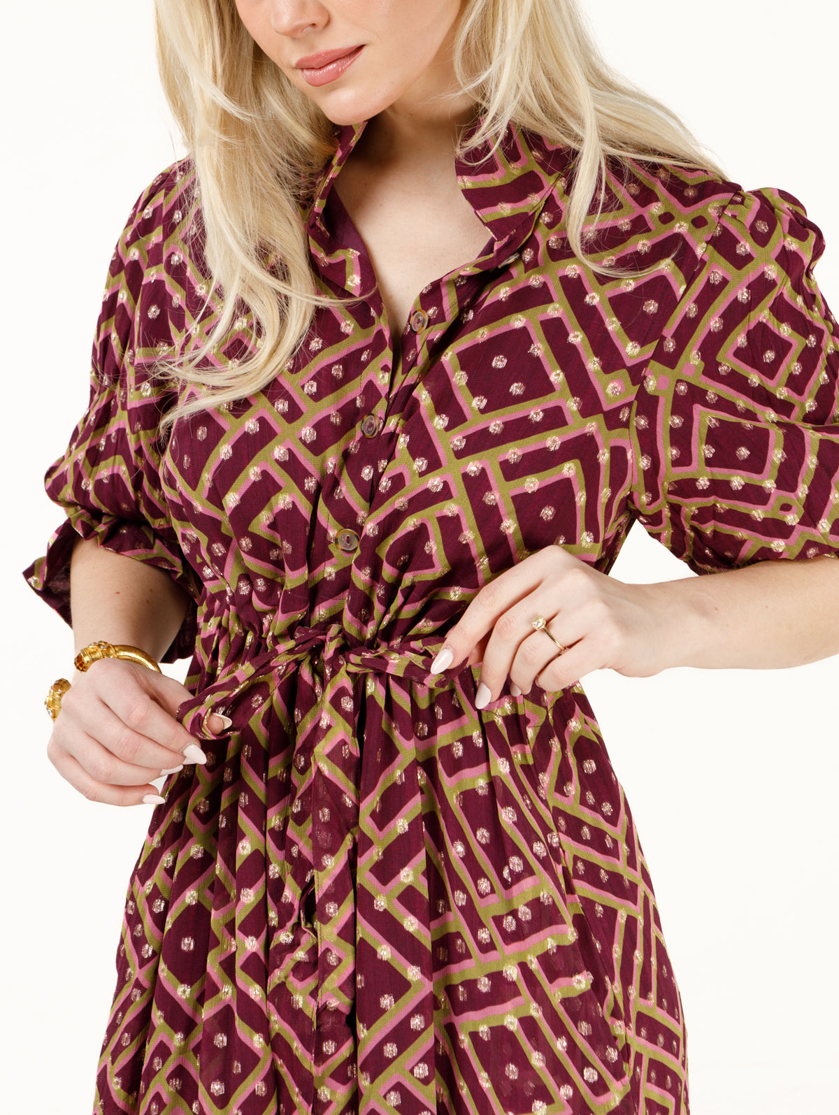 Catherine Dress - Yuletide Reserve Lurex