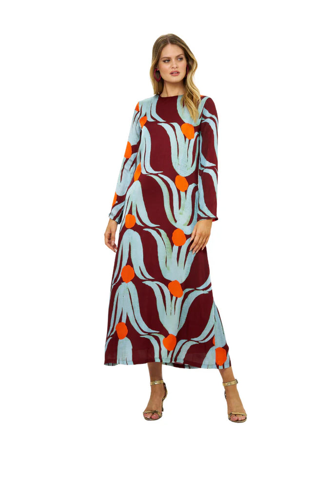 Tulip Orange Shift Maxi