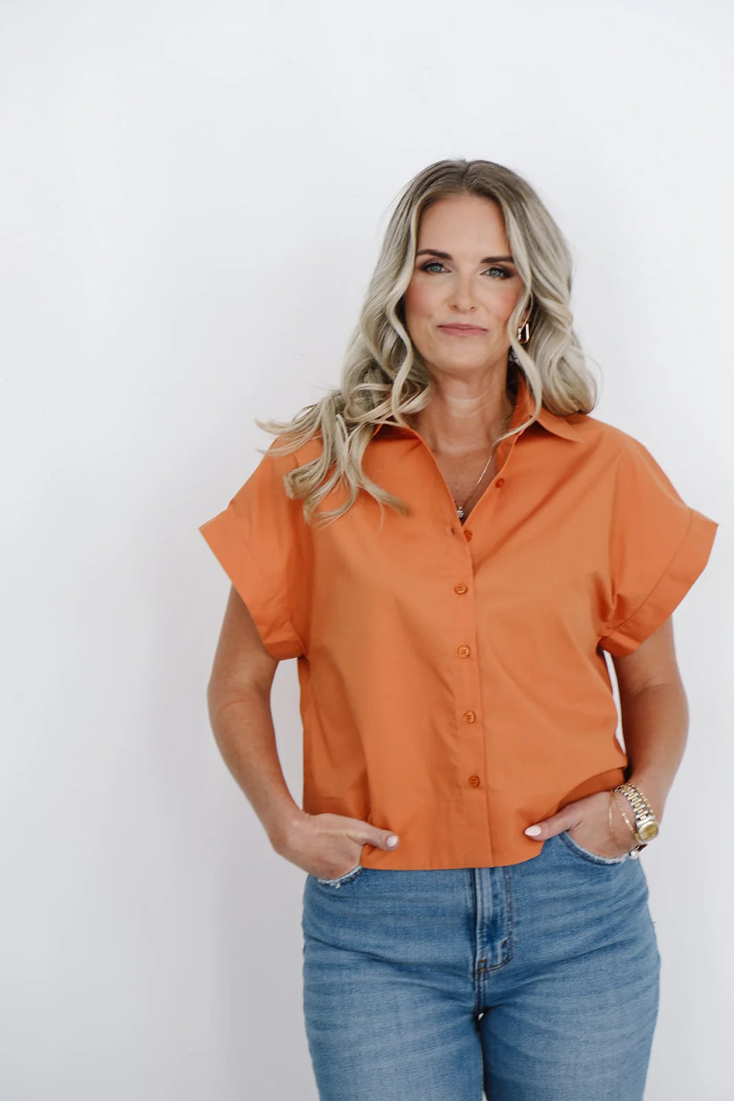 Shorty Shirt - Burnt Orange