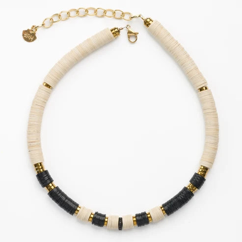 Jaipur 8mm Black Ecru Vela