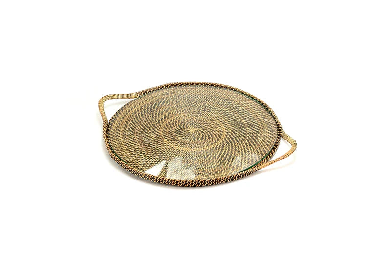 BMH - Round Glass Serving Tray