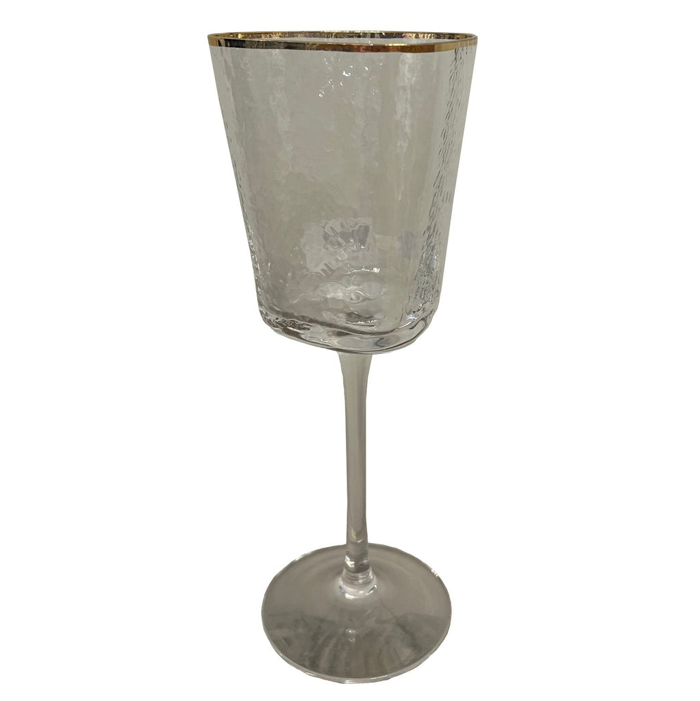 BMH - Wine Glass Gold Rim Pair