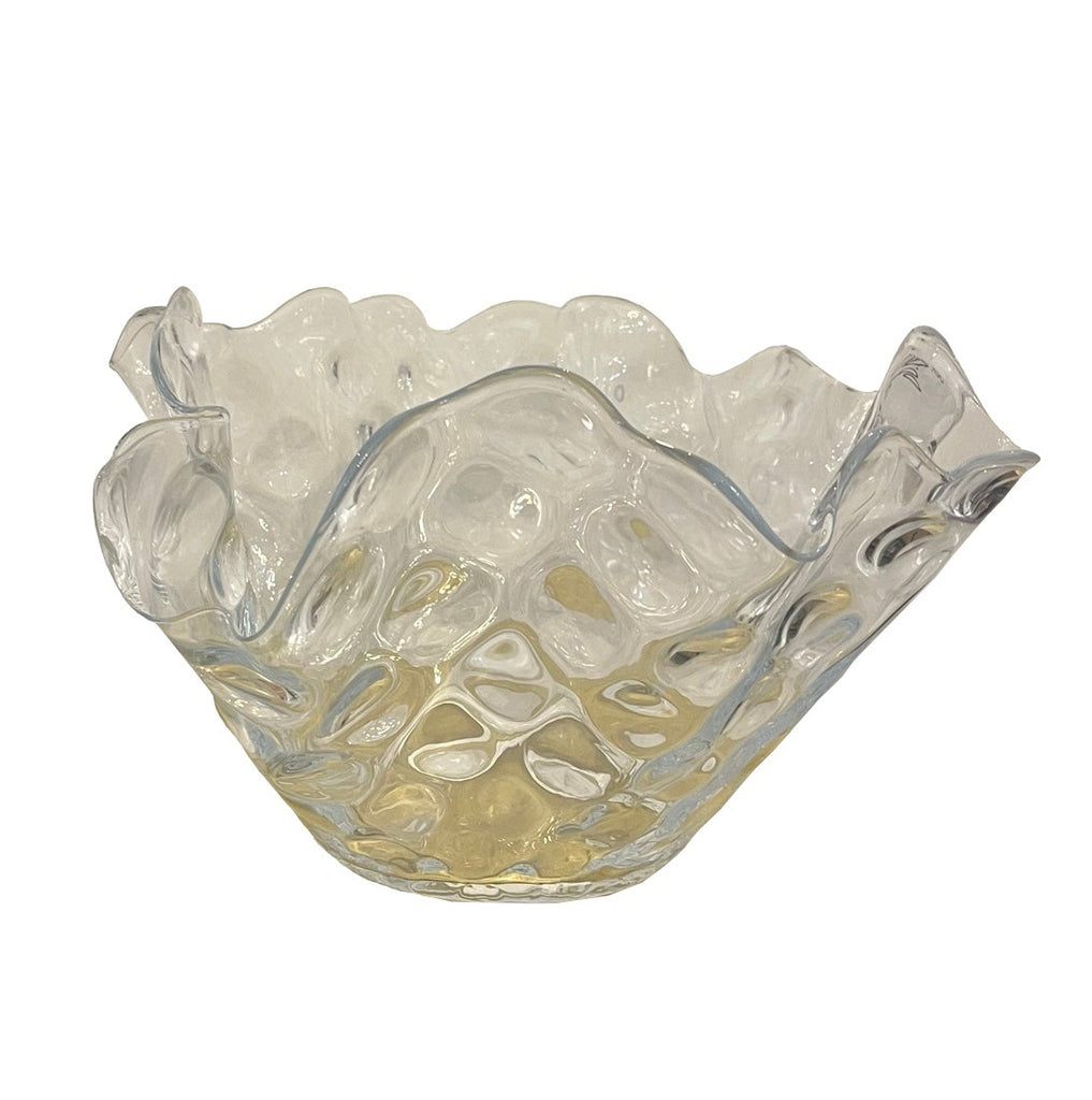 BMH - Large Dimpled Glass Bowl