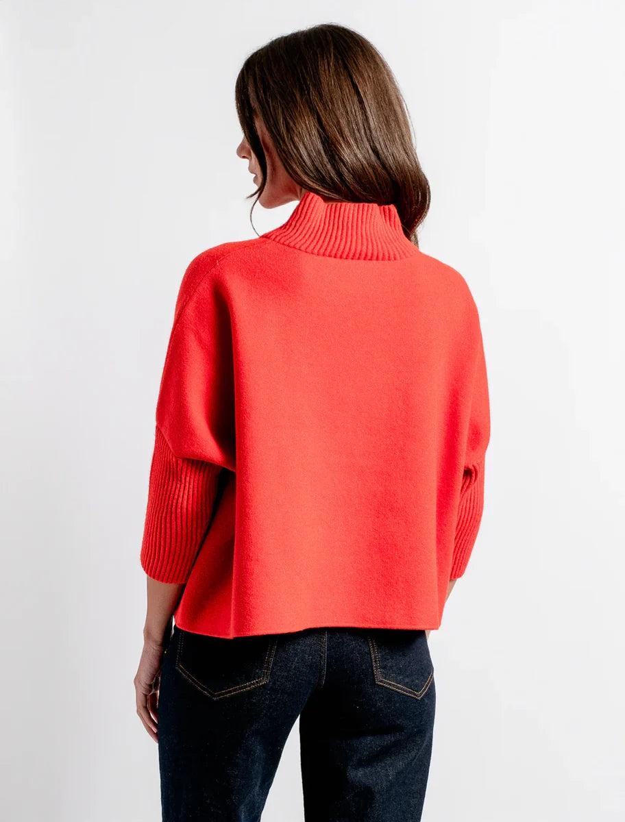 Aja Sweater - Orange Flambe