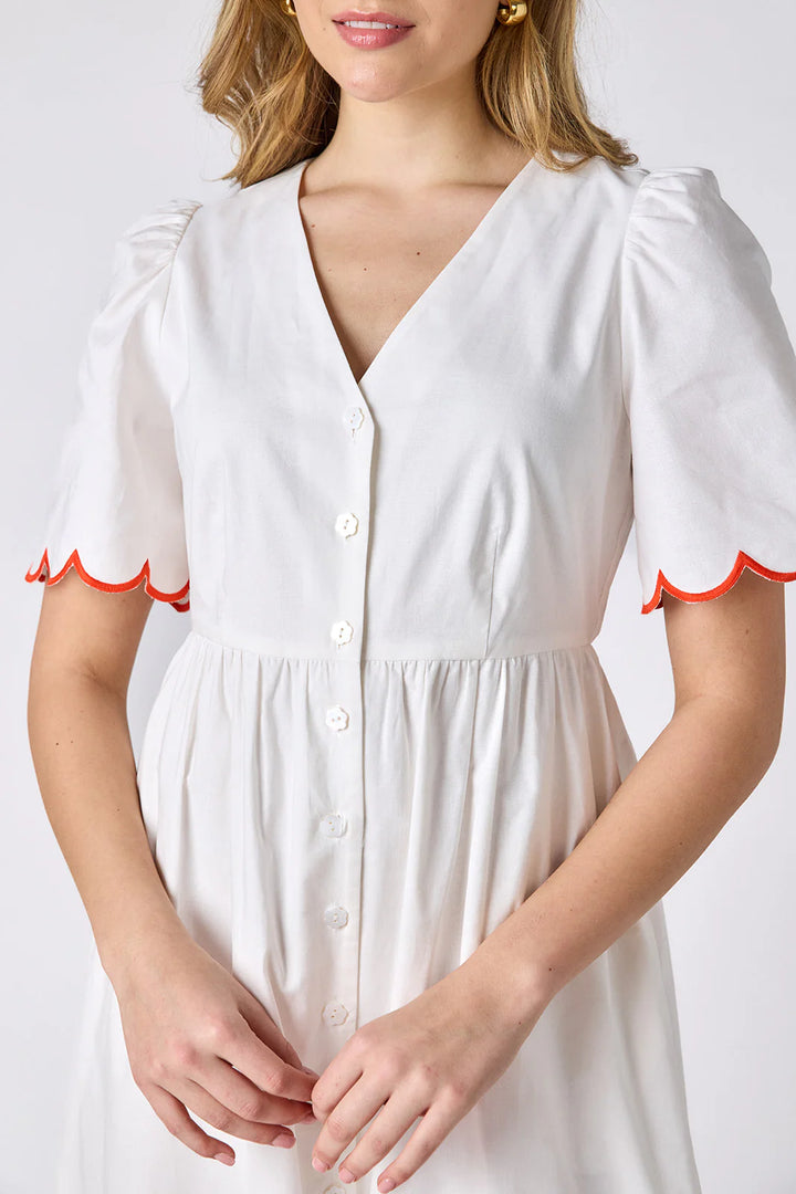 Luca Dress - Ivory w/Emb
