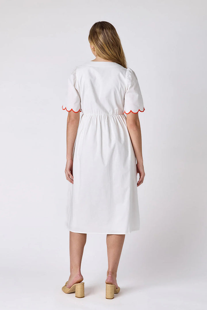 Luca Dress - Ivory w/Emb