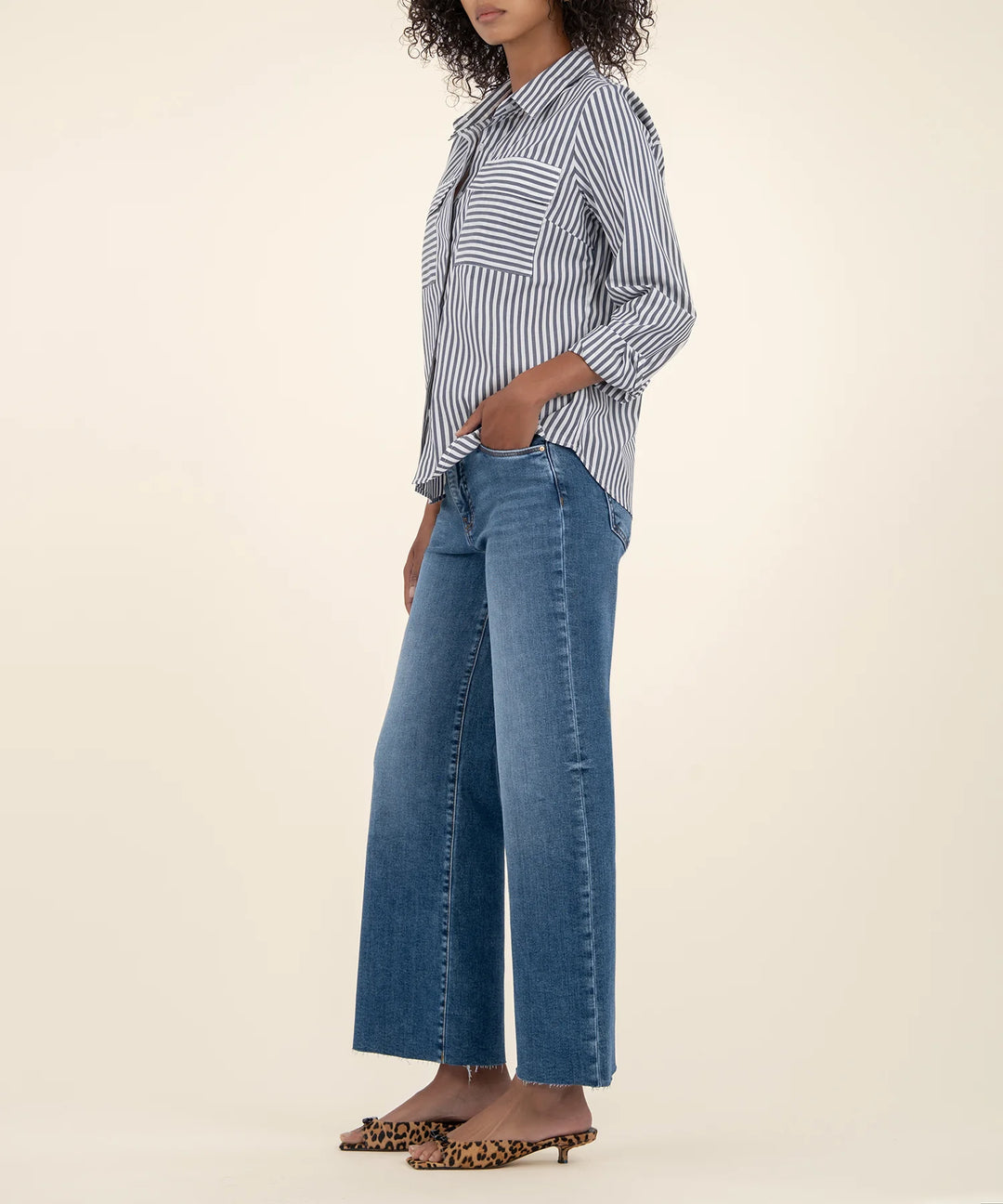 Meg High Rise Wide Leg- TOUGHNESS W/MED BASE WASH