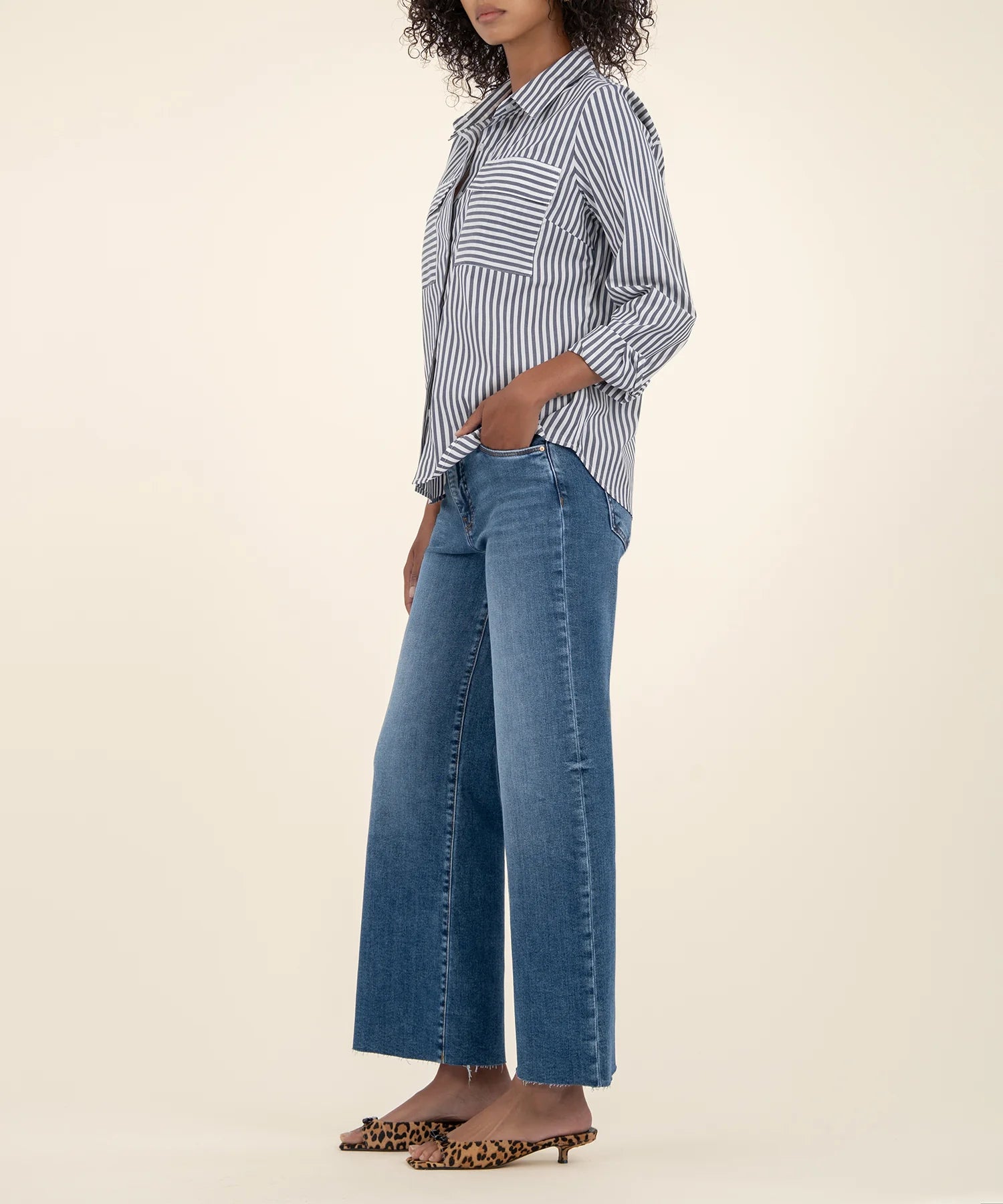 Meg High Rise Wide Leg- TOUGHNESS W/MED BASE WASH