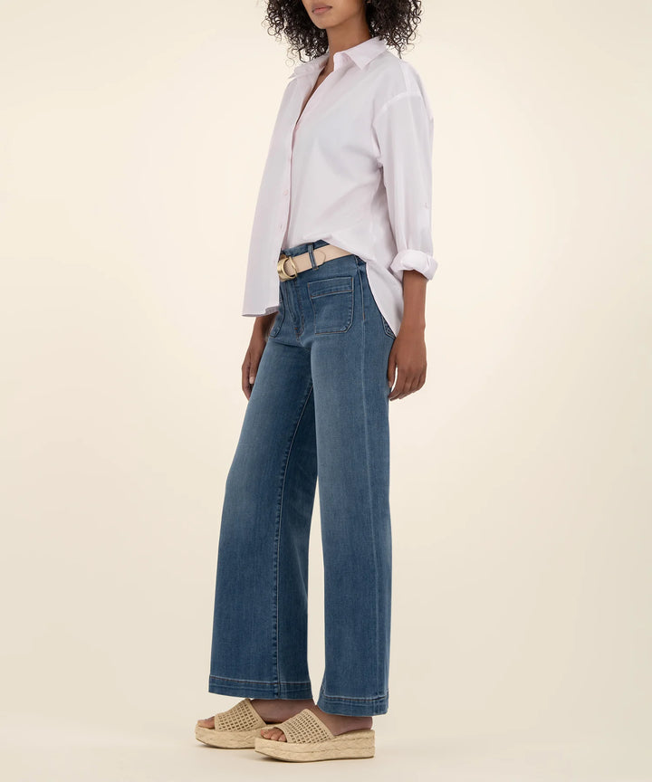 Meg High Rise Wide Leg - LOYALTY W/MED BASE WASH