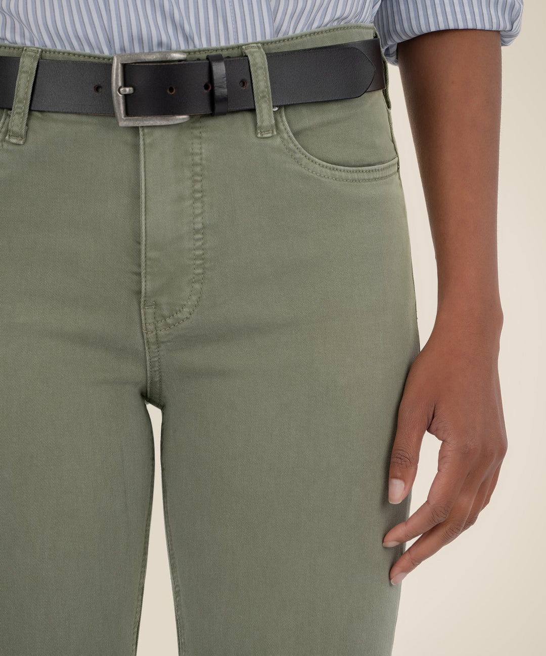 Kelsey High Rise Ankle Flare - SAGE