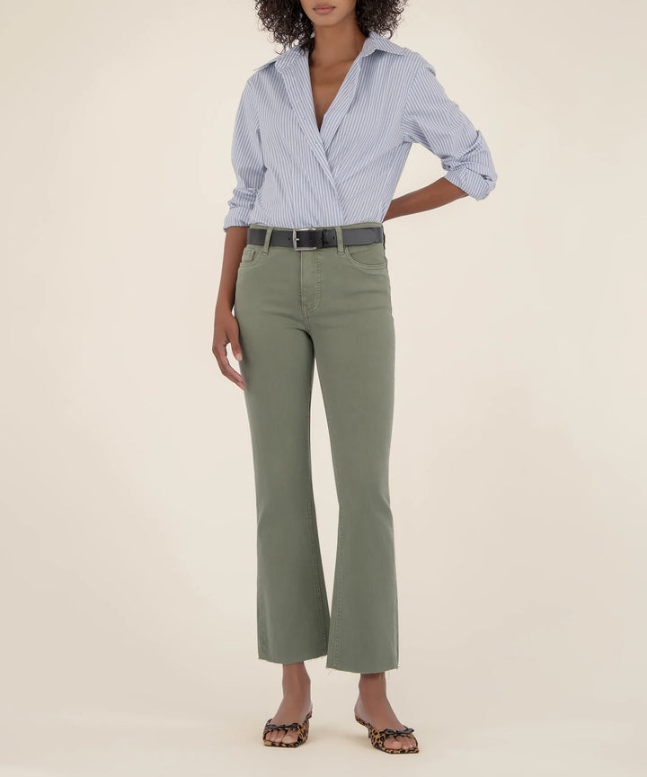 Kelsey High Rise Ankle Flare - SAGE