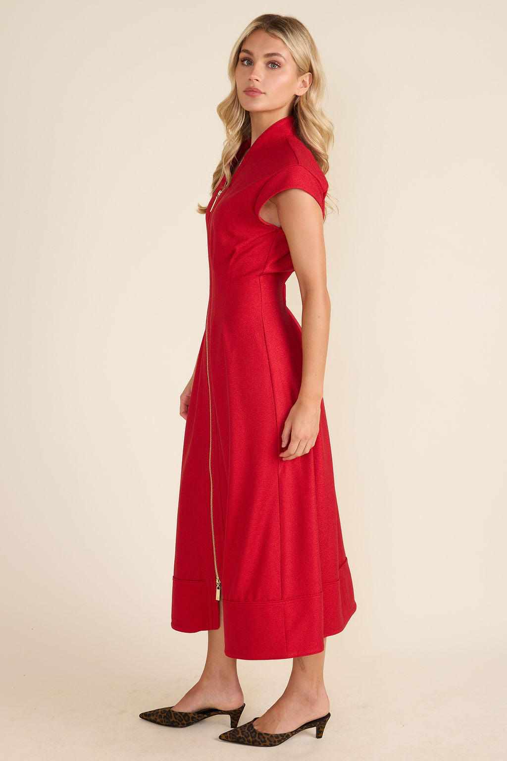 Rosalie Dress - Crimson