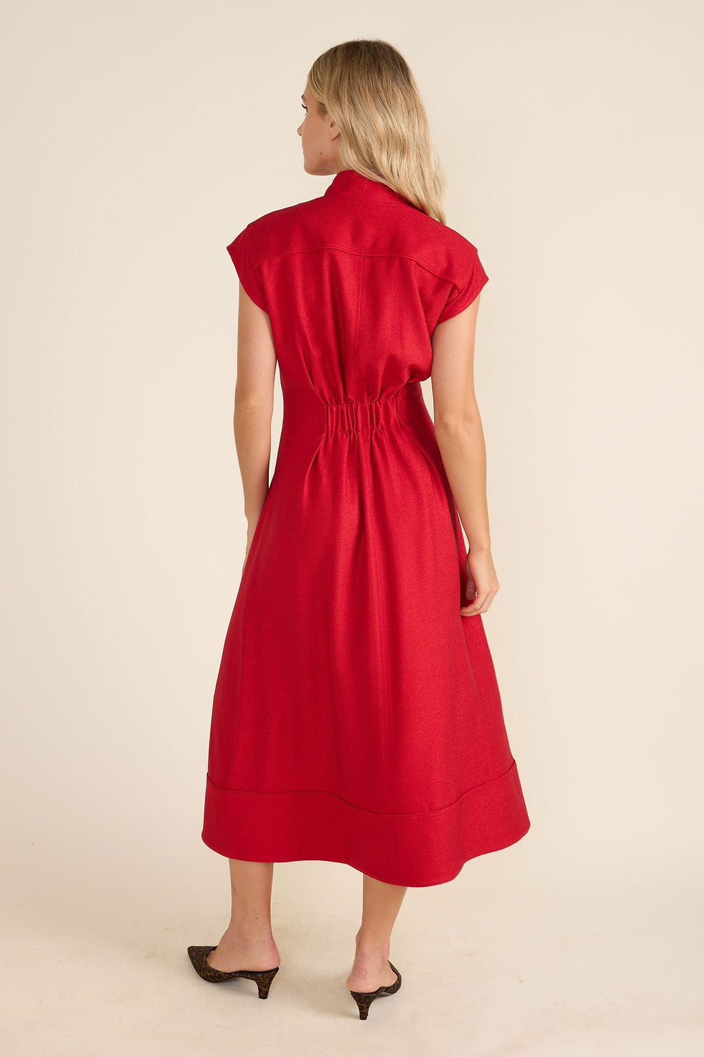 Rosalie Dress - Crimson