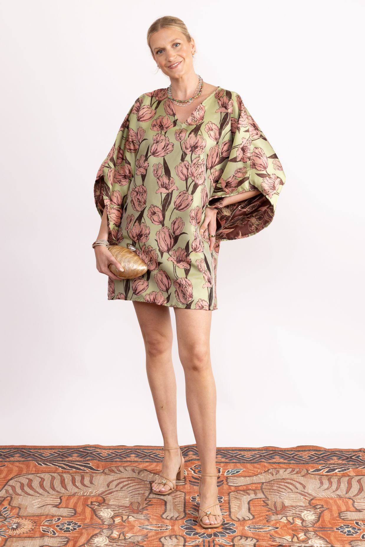 Noelle Dress - Sage Green Flower