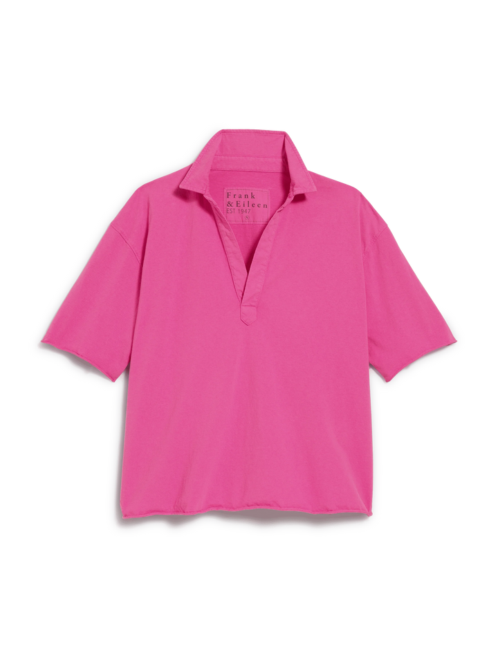 Patty Popover Henley - Guava