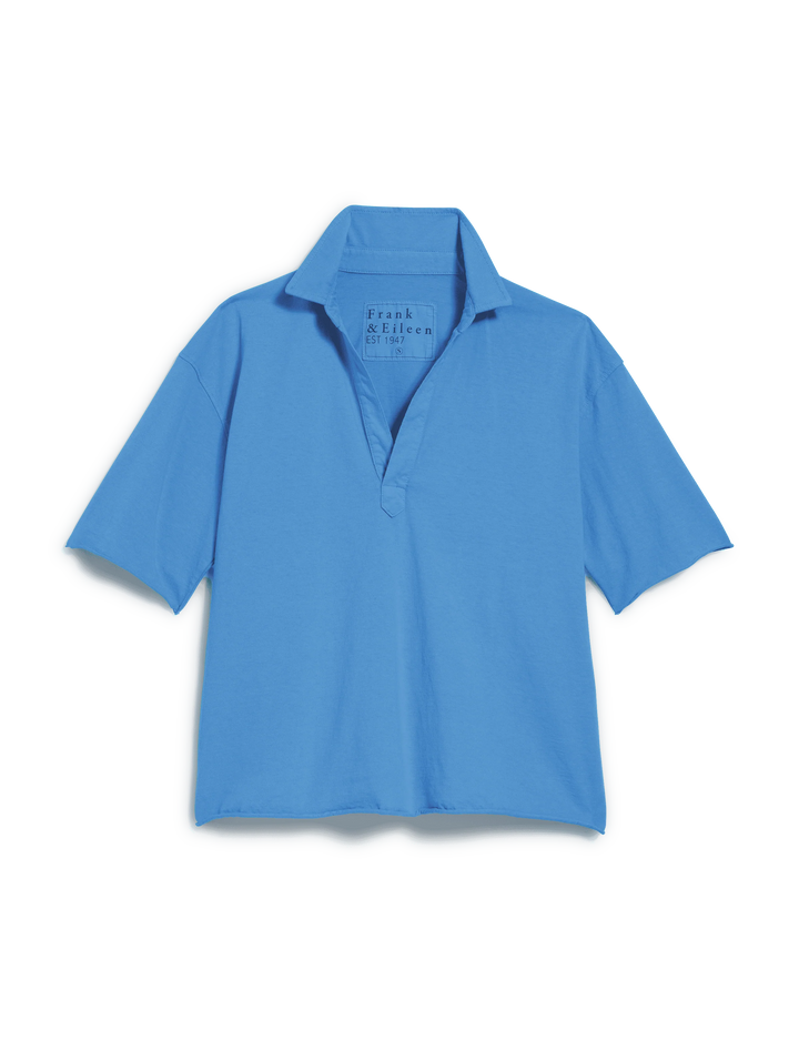Patty Popover Henley - Sky