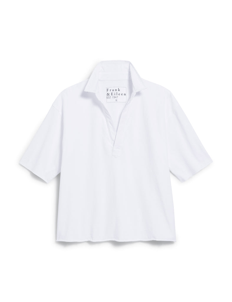 Patty - Popover Henley White