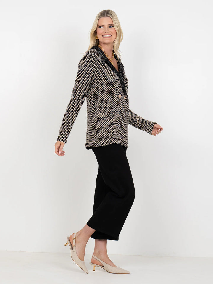 Sloane Sweater Blazer - Mightnight Vanilla