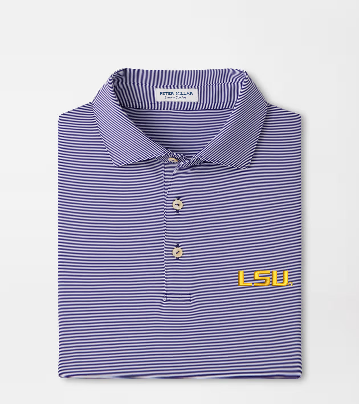 LSU Jubliee Polo-ME0CEK11S-Purple/White