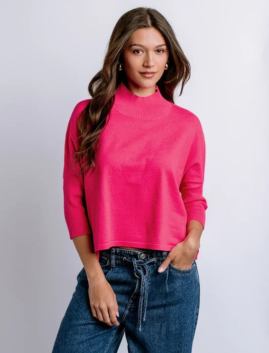 Aja Sweater - Super Pink
