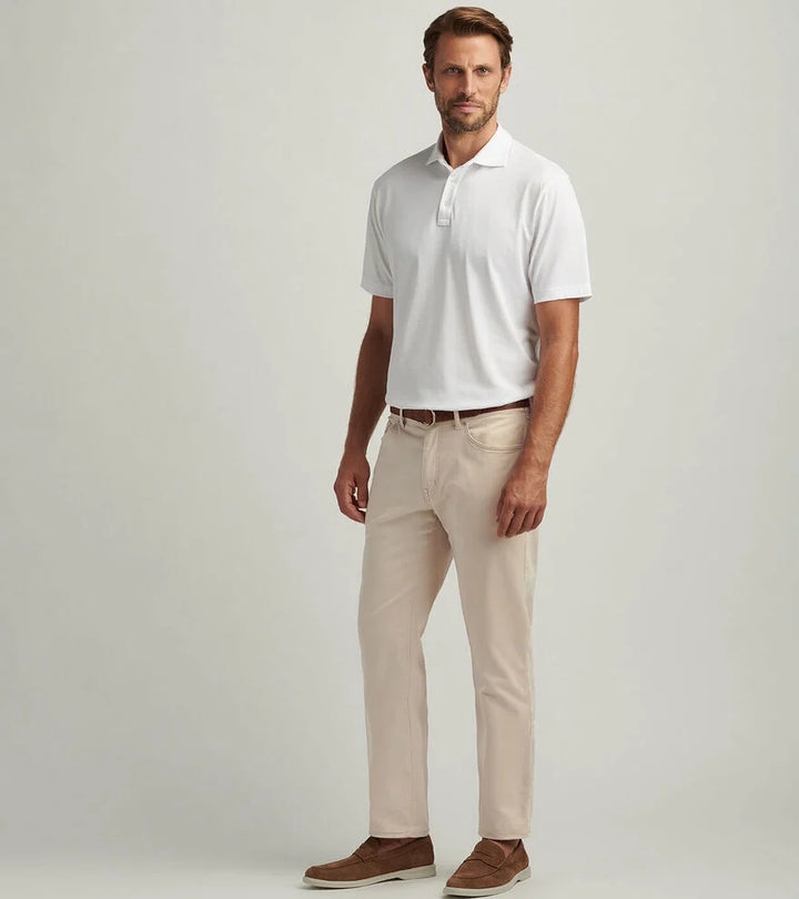 Signature Sateen 5Pkt Pant - Sand