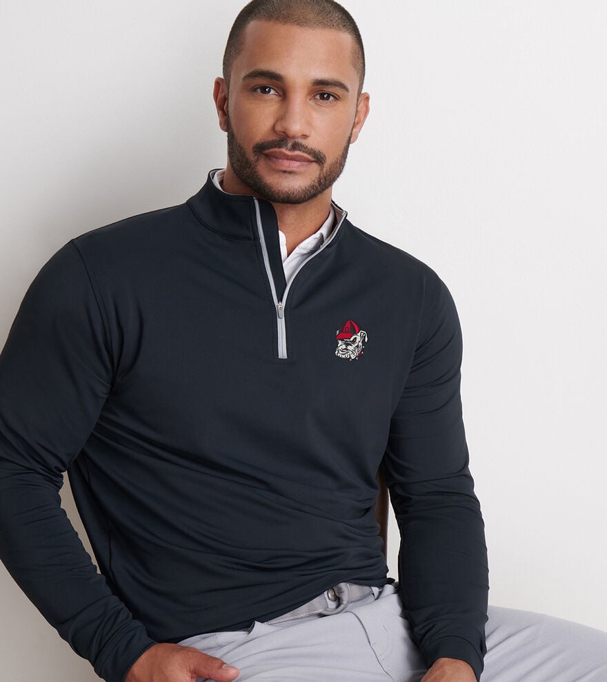 UGA Vault Perth 1/4 Zip-ME0EK40-BLK