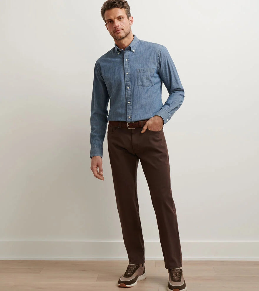 Signature Sateen 5pkt Pant-MF25B40FB-FR. PRESS