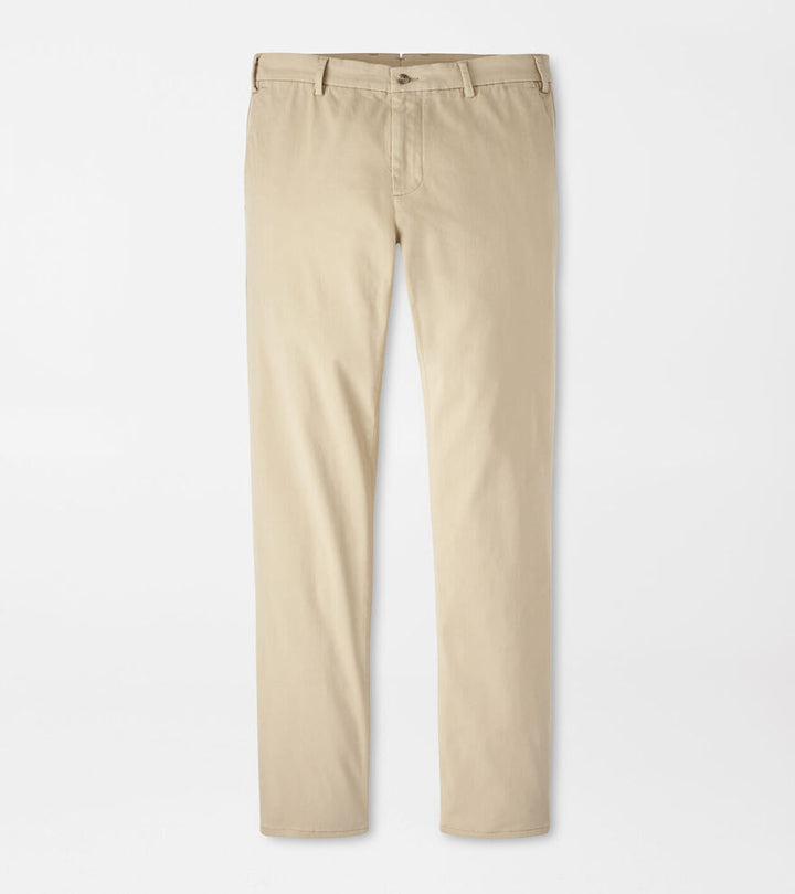 Sateen Flat Front Trouser-MF25B49FB-KHAKI