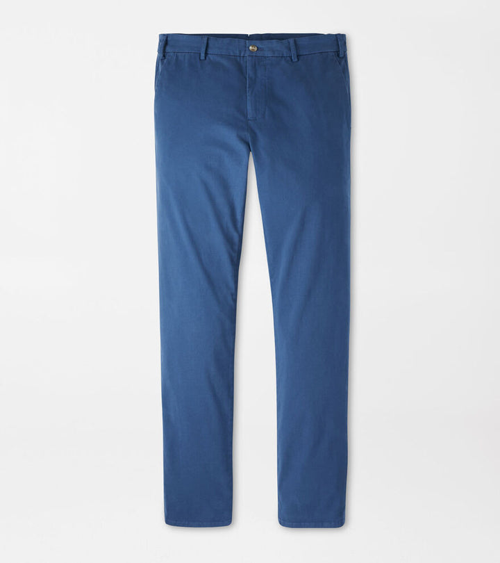 Sateen Flat Front Trouser-MF25B49FB-NAVY