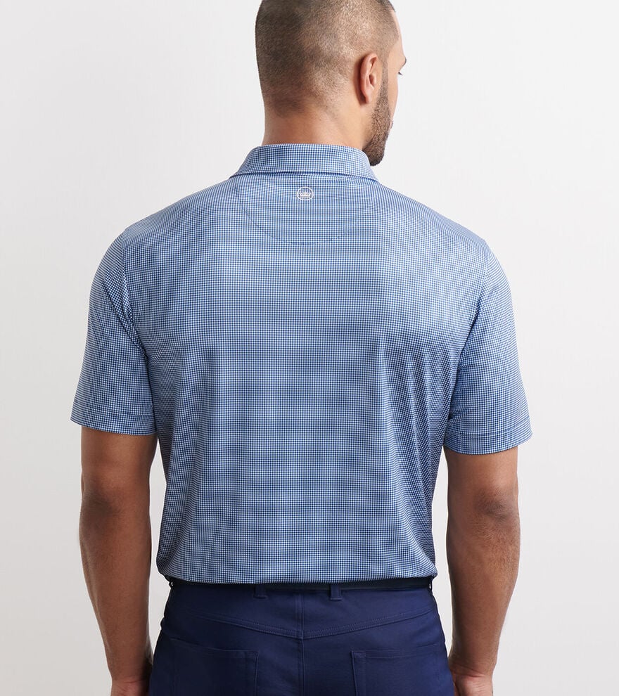 Gingham Polo-MF25EK15S-BLUE HAZE