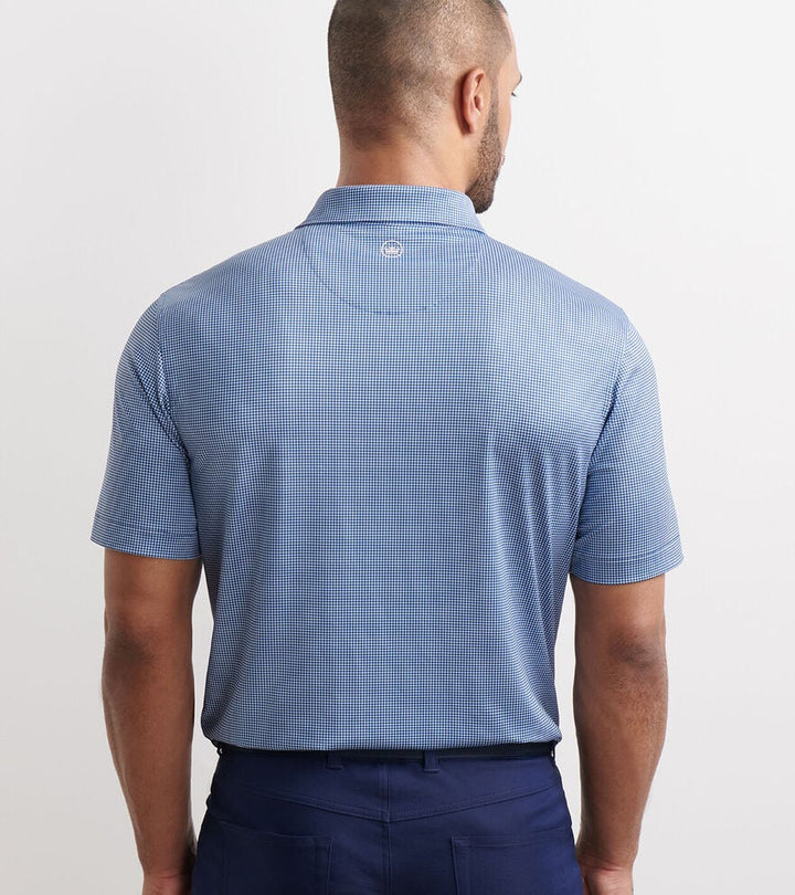 Gingham Polo-MF25EK15S-BLUE HAZE