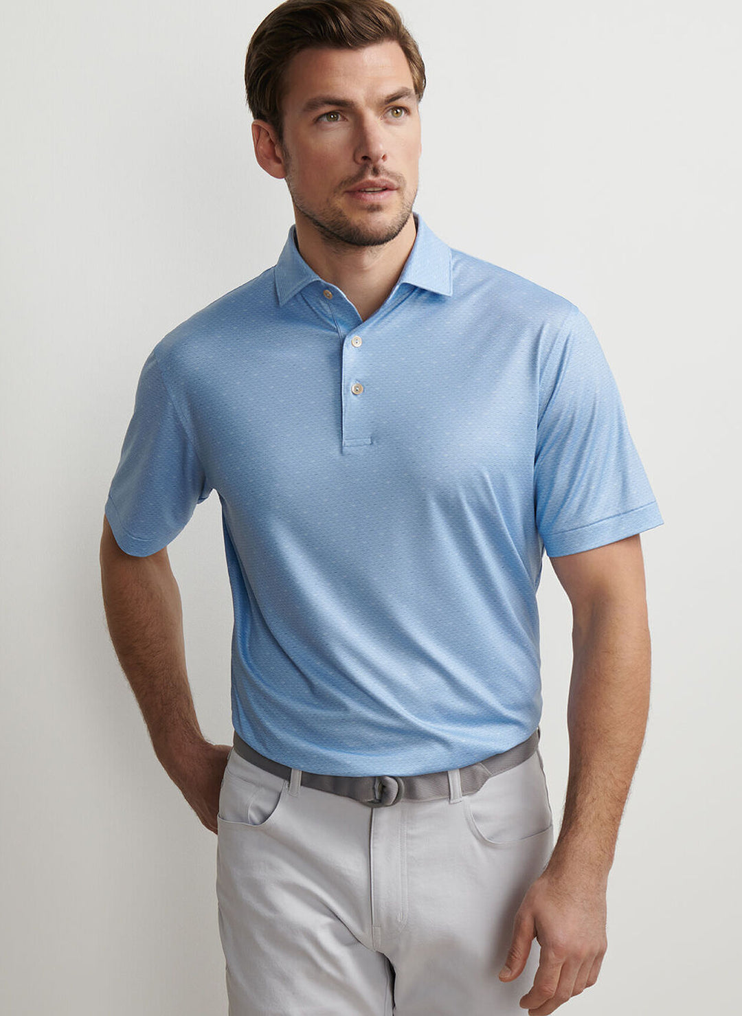 Fall Football Polo-MF25EK24S-Cottage Blue