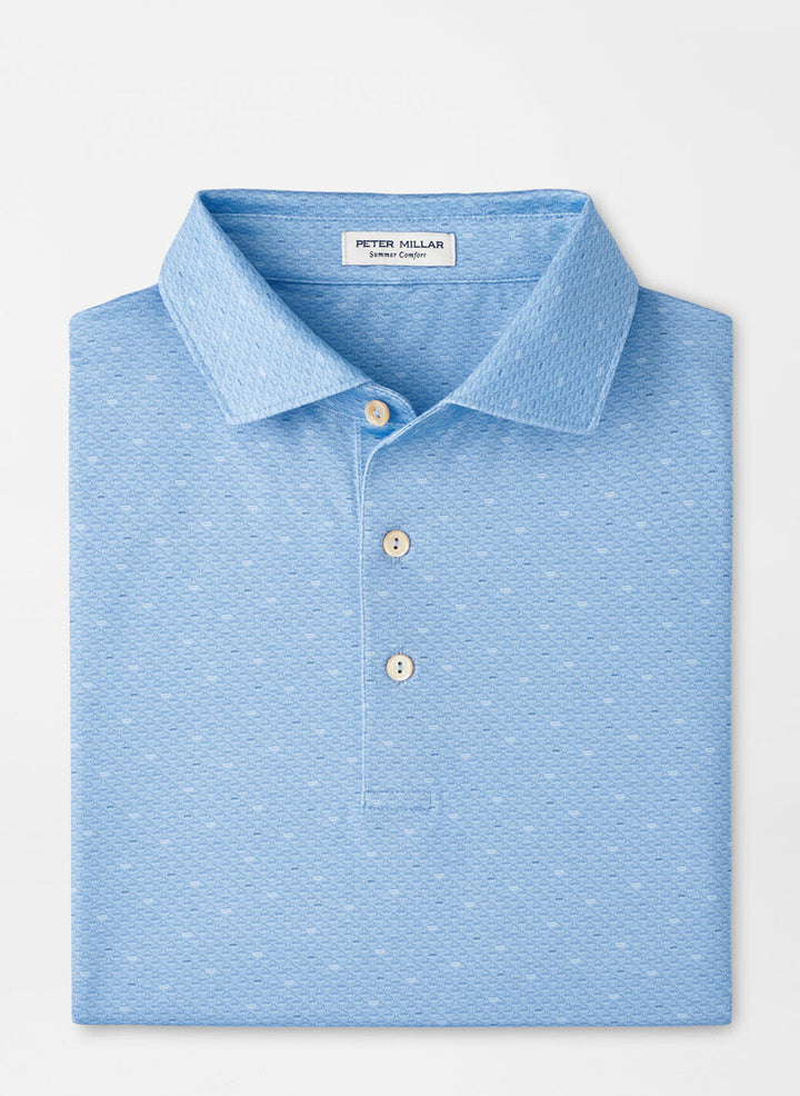 Fall Football Polo-MF25EK24S-Cottage Blue