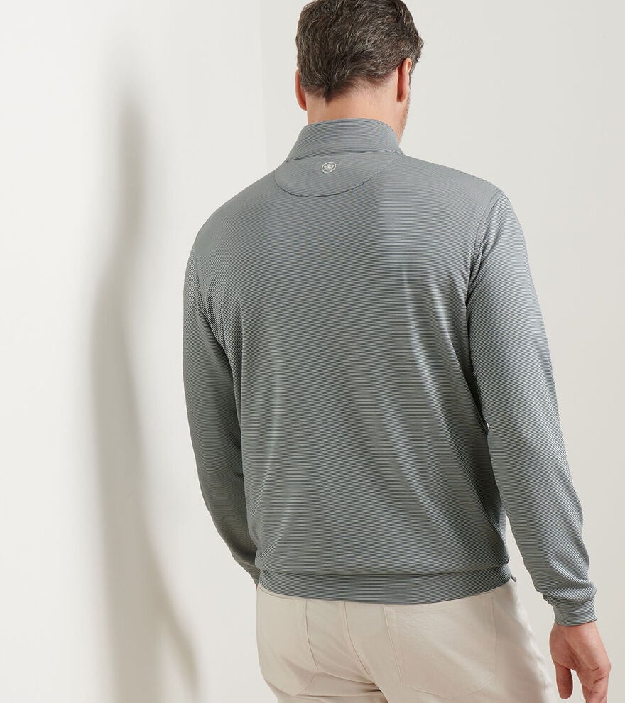 Sugar Stripe Perth 1/4 Zip-MF25EK40E-NORDIC PINE