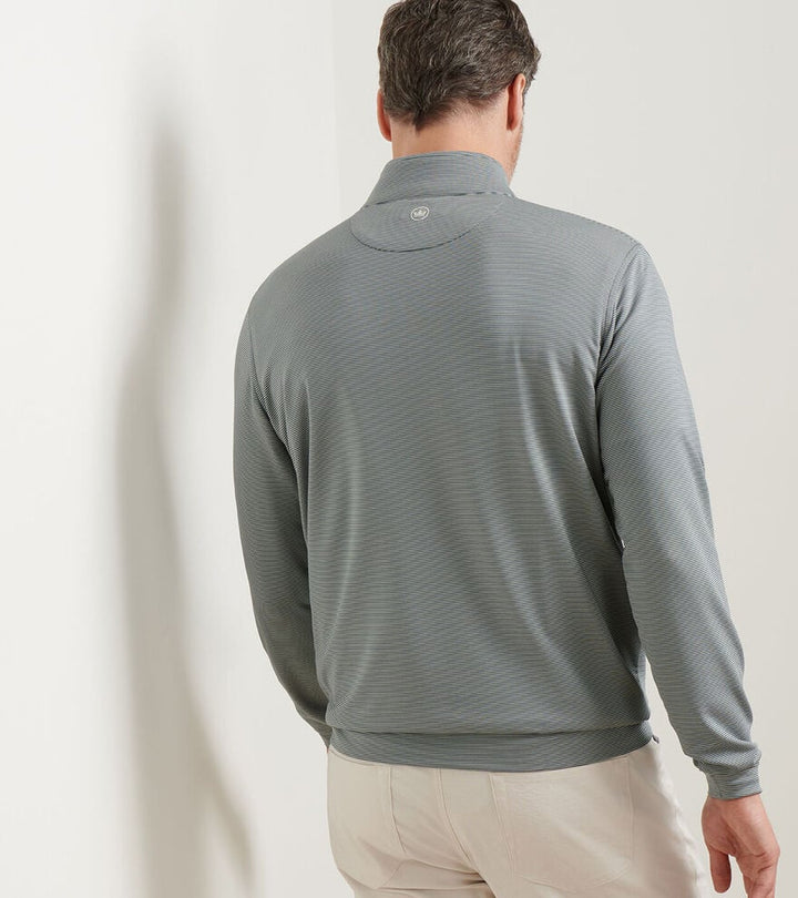 Sugar Stripe Perth 1/4 Zip-MF25EK40E-NORDIC PINE