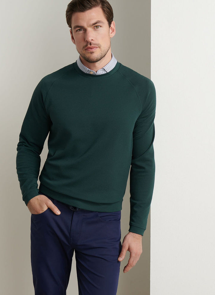 Cradle Piqué Performance Crewneck-Nordic Pine
