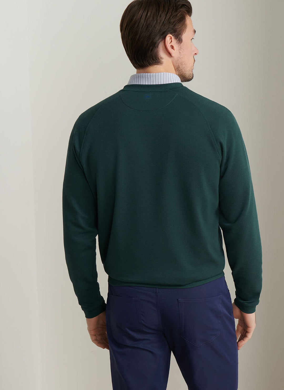 Cradle Piqué Performance Crewneck-Nordic Pine