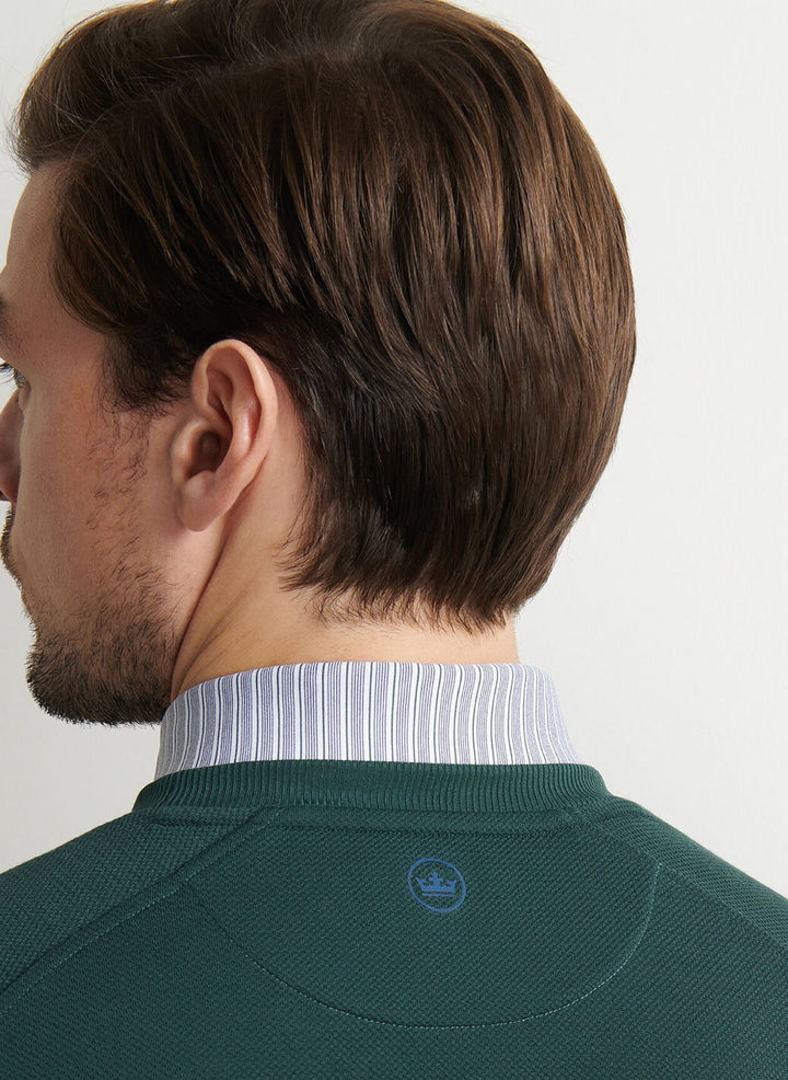 Cradle Piqué Performance Crewneck-Nordic Pine