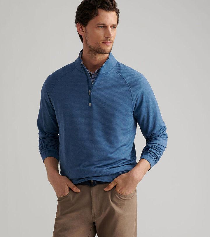 BEAUMONT 1/4 ZIP-MF25EK46-BLUE HAZE