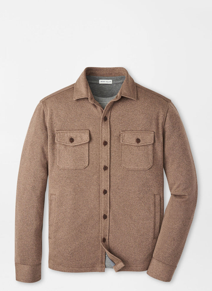 SWEATER FLEECE SHIRT JKT-MF25K62-POPLAR BROWN