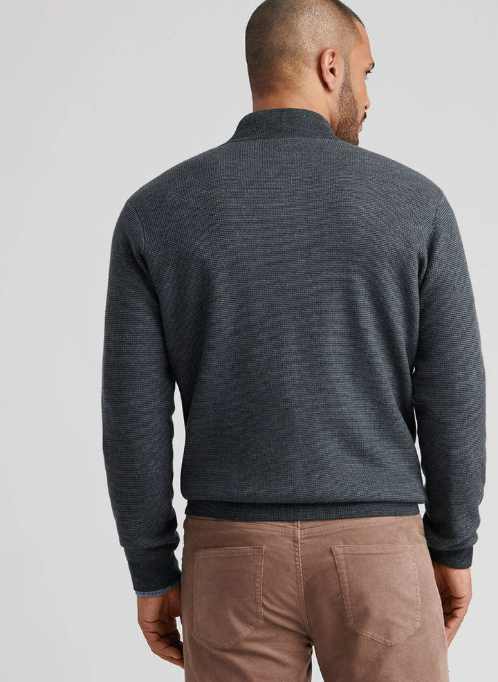West Quarter-Zip Sweater-Deep Verdant