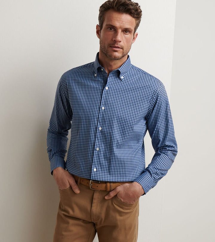 Conway Sport Shirt-MF25W03LTB-RUDDY BLUE