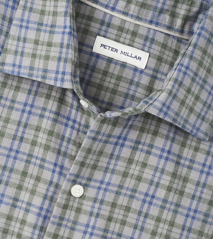 Bar Harbor Perf Flannel Shirt-MF25W62LTS-B.GREY