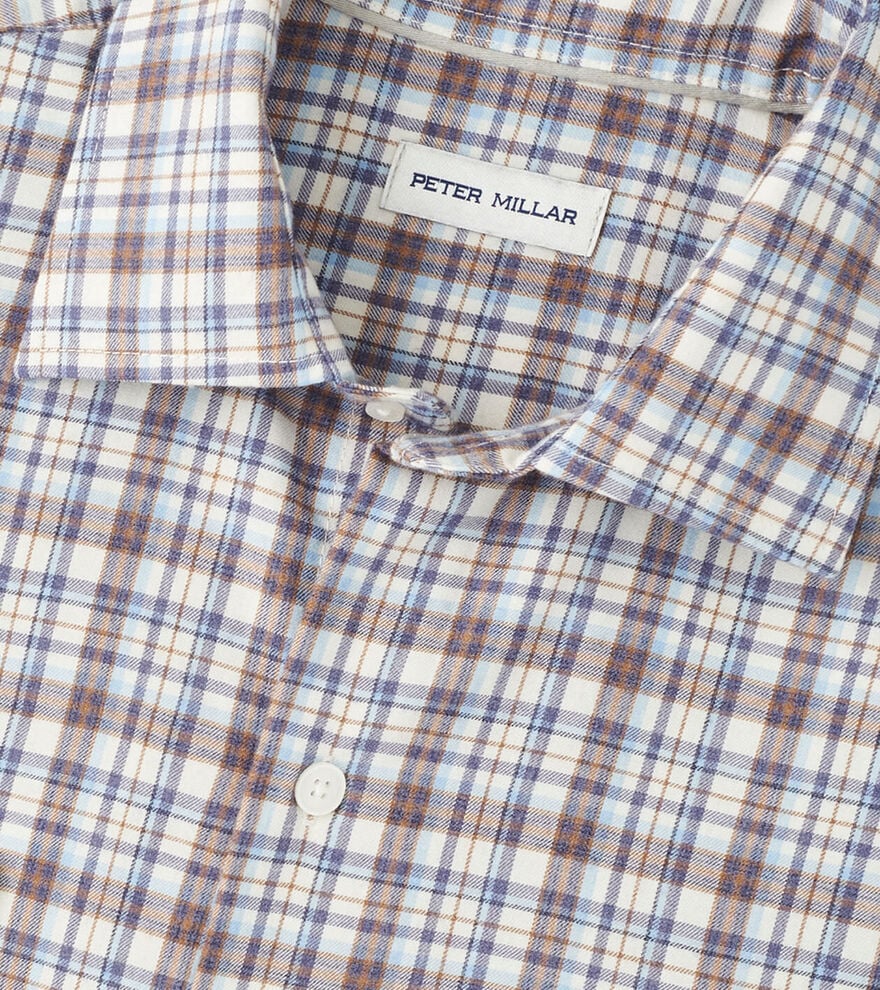 Waynesville Perf. Flannel Sport Shirt - MF25W63LTS - W.IVORY