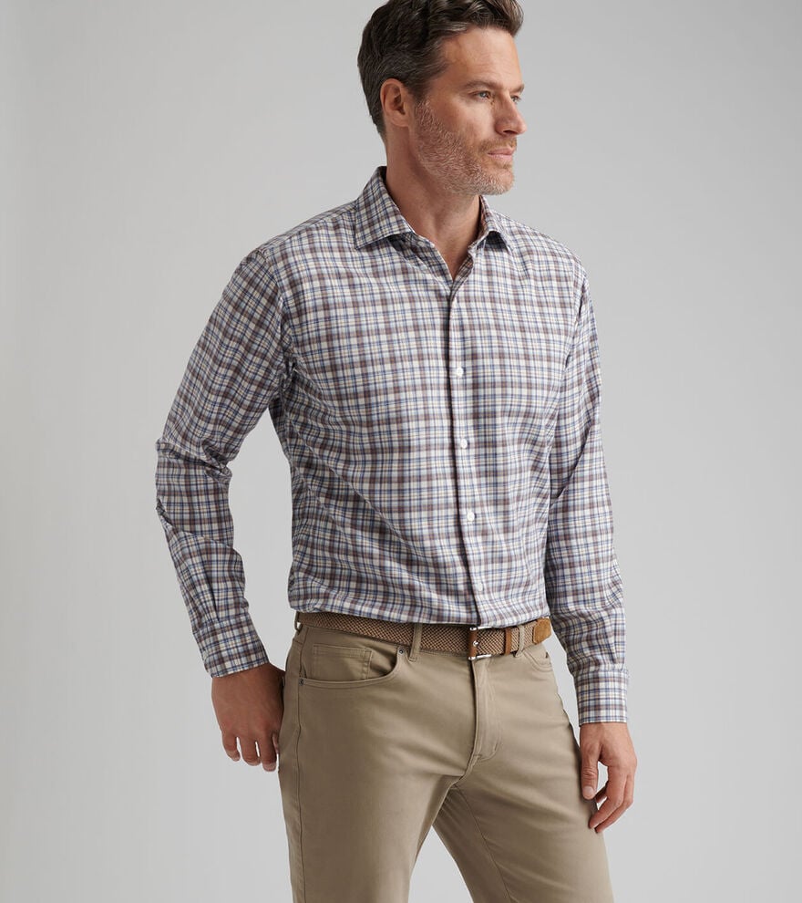 Waynesville Perf. Flannel Sport Shirt - MF25W63LTS - W.IVORY