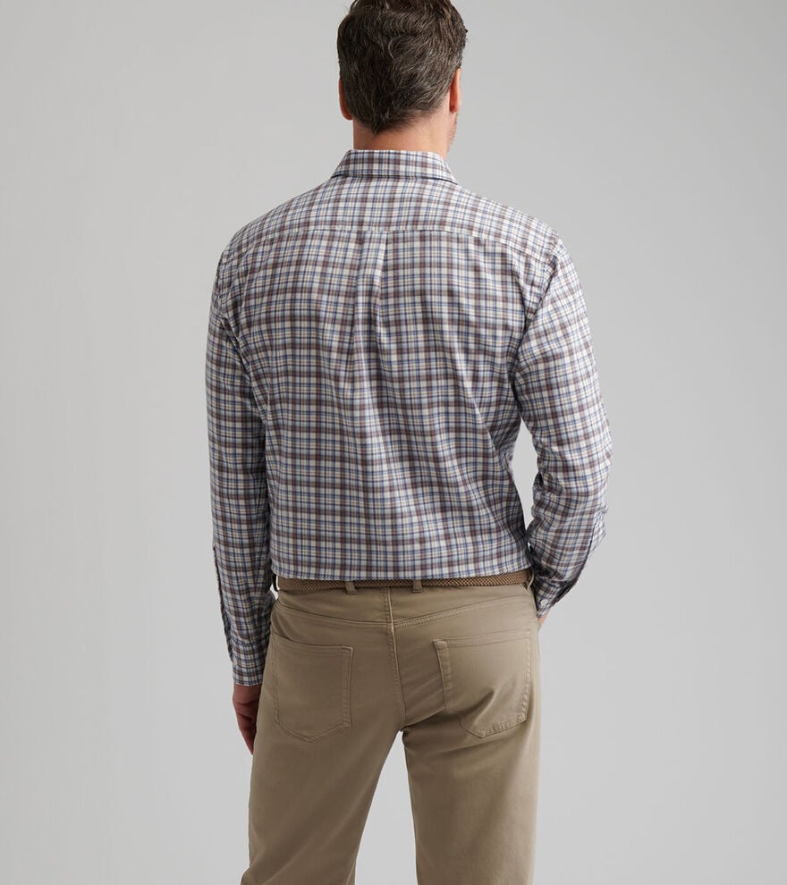 Waynesville Perf. Flannel Sport Shirt - MF25W63LTS - W.IVORY